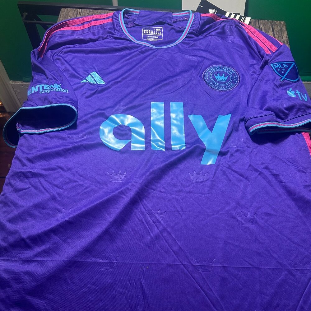 Adidas MLS CHARLOTTE FC Men’s JERSEY Sz M,L,XL,2XL New with tags